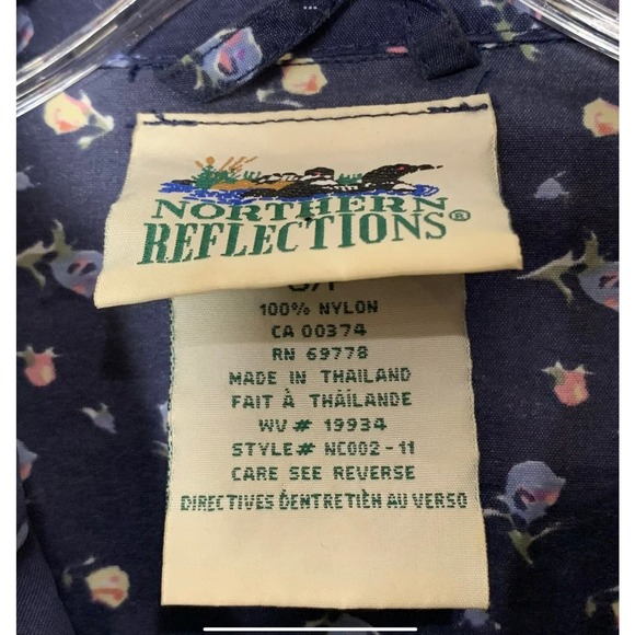 1980’s Floral Windbreaker with Waist Cinch - Picture 5 of 6